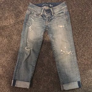 AE crop jeans